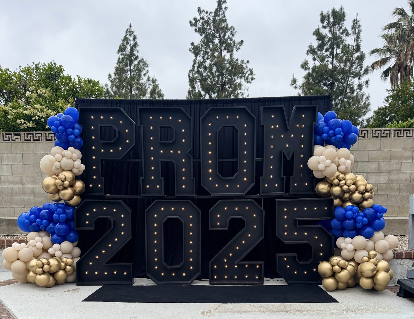 PROM 2025 STACKABLE LETTERS (Black & White Color)