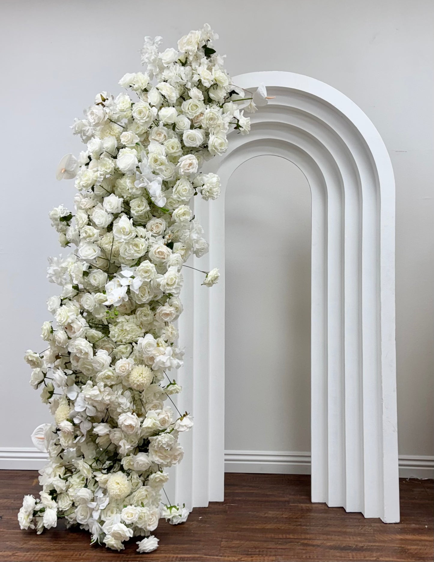 Flower Arch Set Artificial Floral Pillars for Party Decor