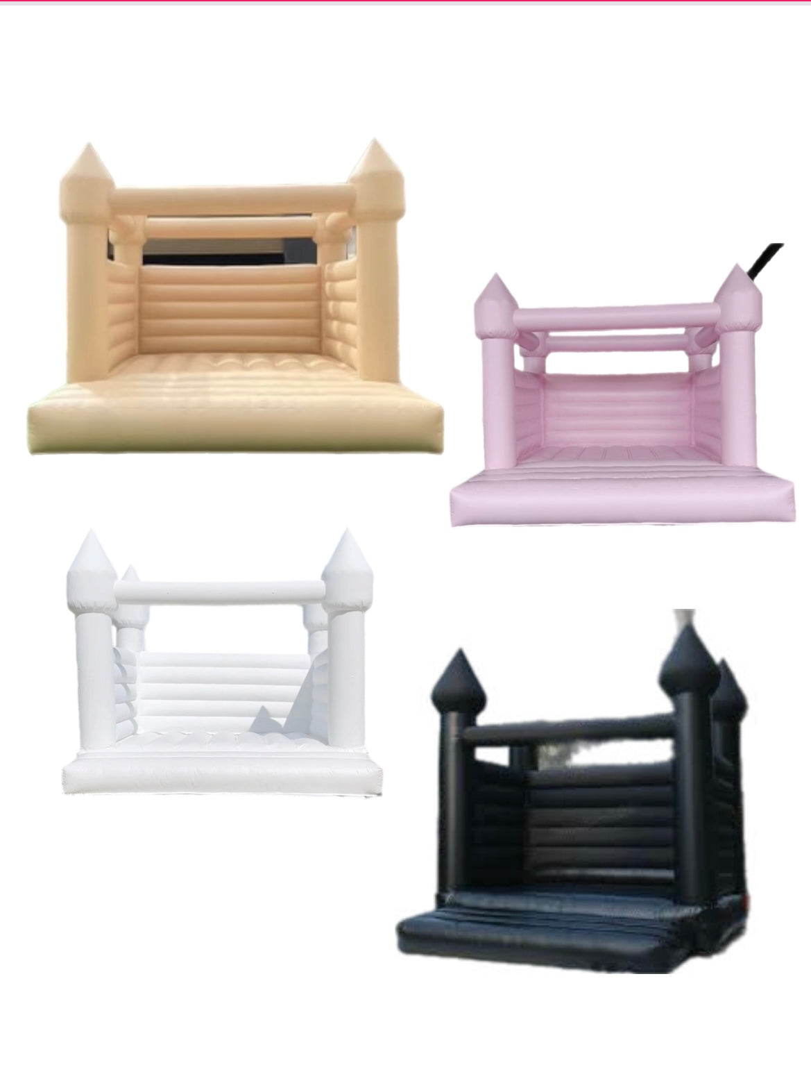 Bouncy House 13x13 (White, Black, Pink,Nude)