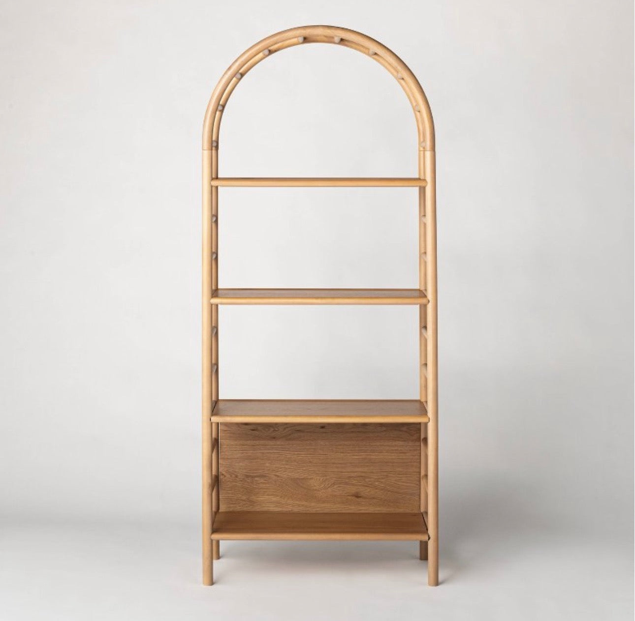 Arched Rattan Shelf