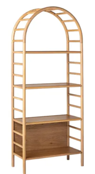 Arched Rattan Shelf