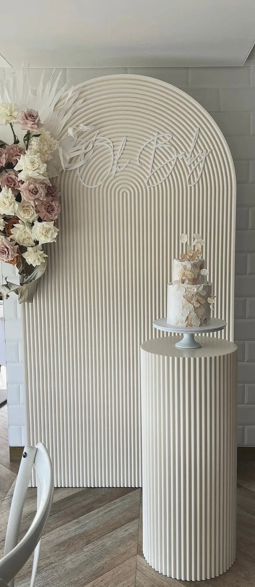 Ripple Backdrop & Ripple Cake Stand