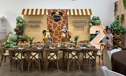 Mickey Mouse Jungle Backdrop