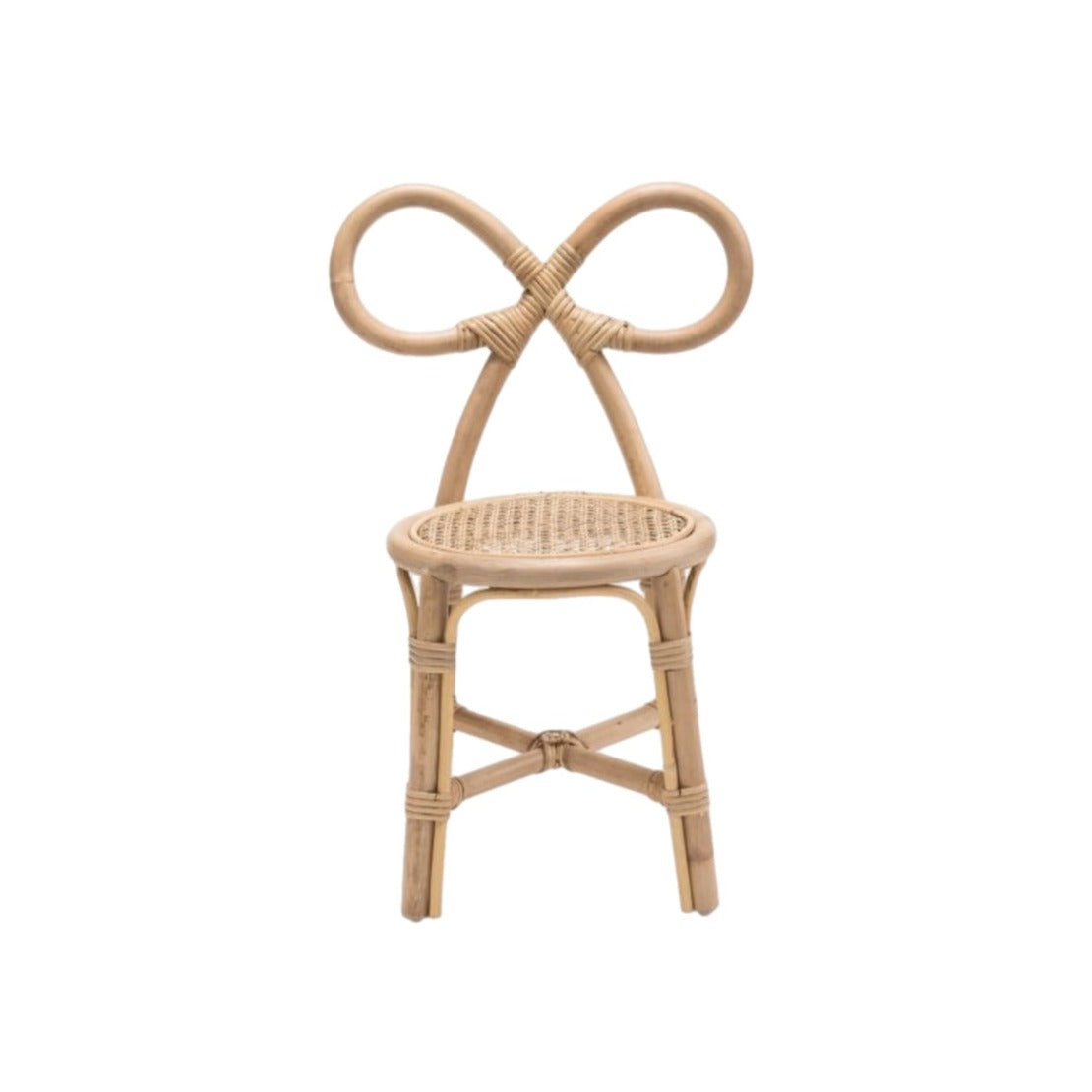 Kids Rattan Bow Chair