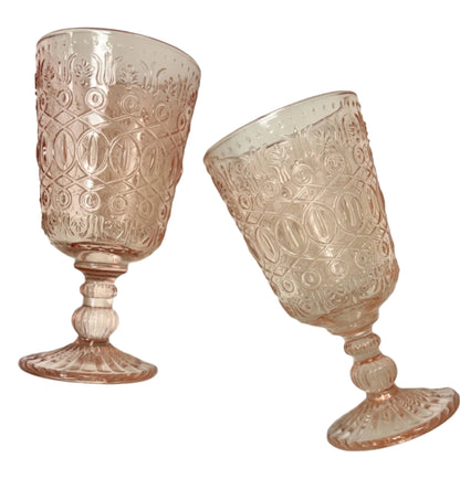 Embossed Goblet/Wine Glass