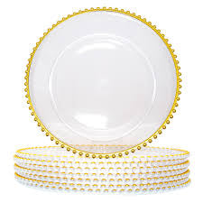 Clear Glass Charger Plates