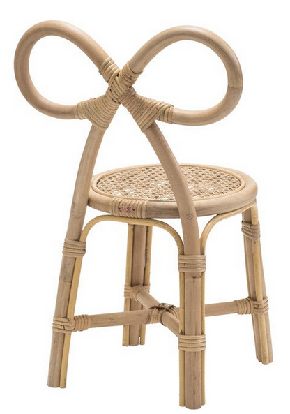 Kids Rattan Bow Chair