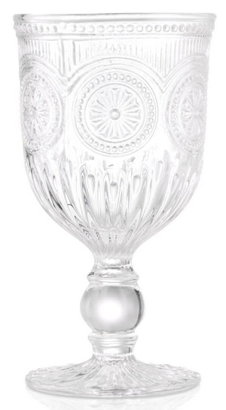 Embossed Goblet/Wine Glass