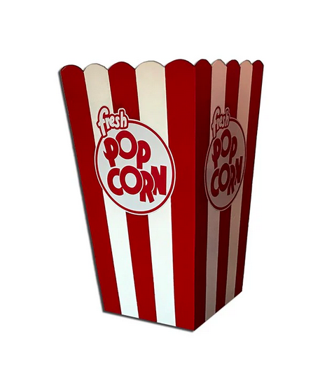 Red Popcorn Box Prop