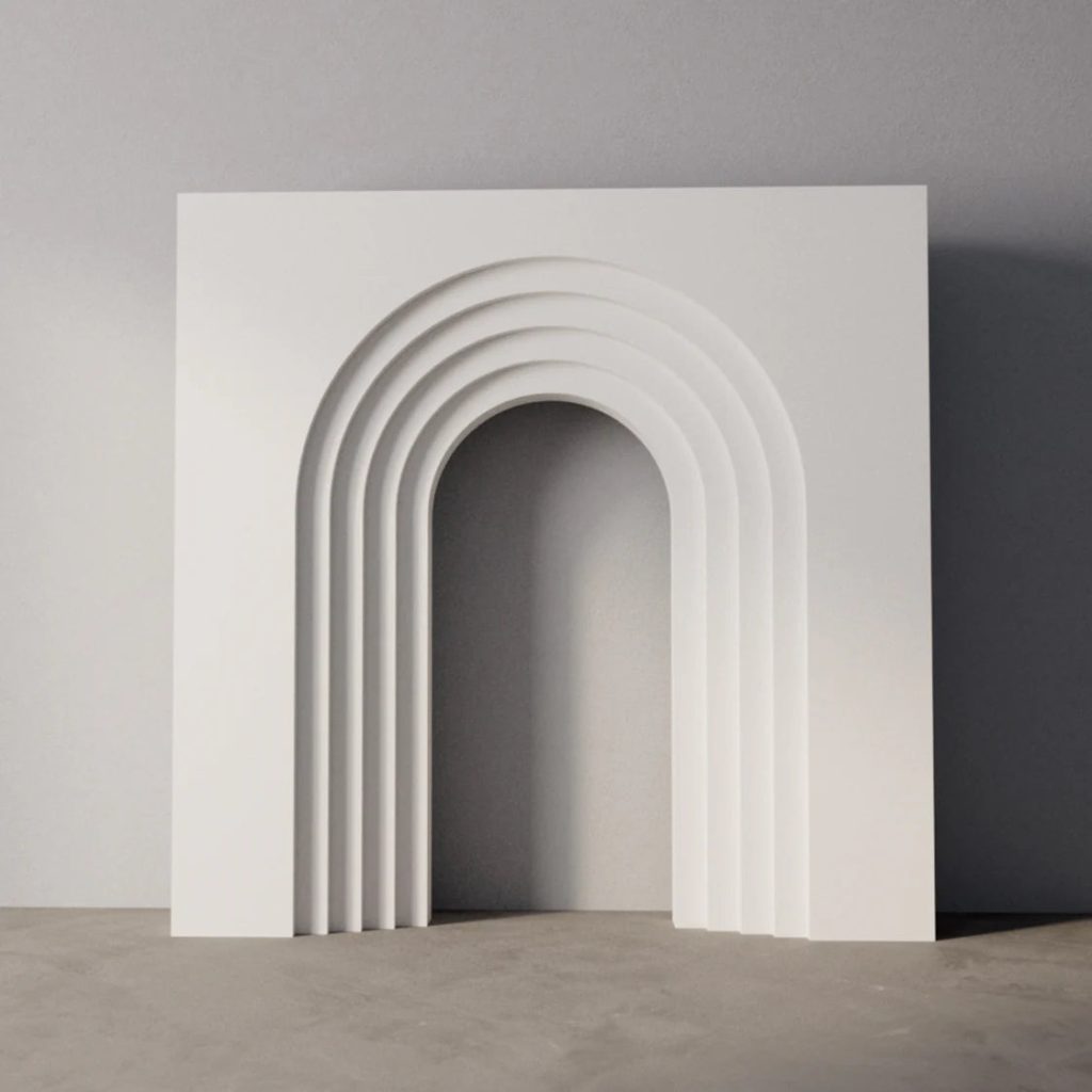 3D Layer Square Backdrop 7x7