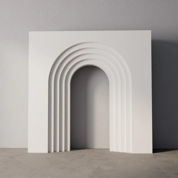 3D Layer Square Backdrop 7x7