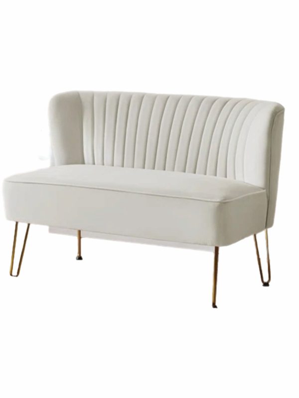 Velvet 2 Seat Armless Loveseat