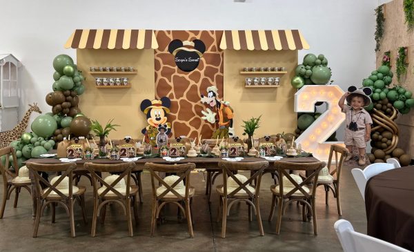 Mickey Mouse Jungle Backdrop