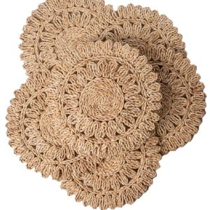 Woven Boho Rattan Charger Placemats