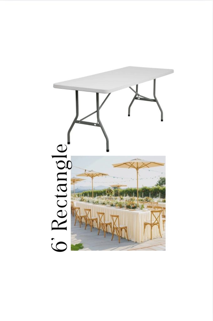 6’ Rectangle Table