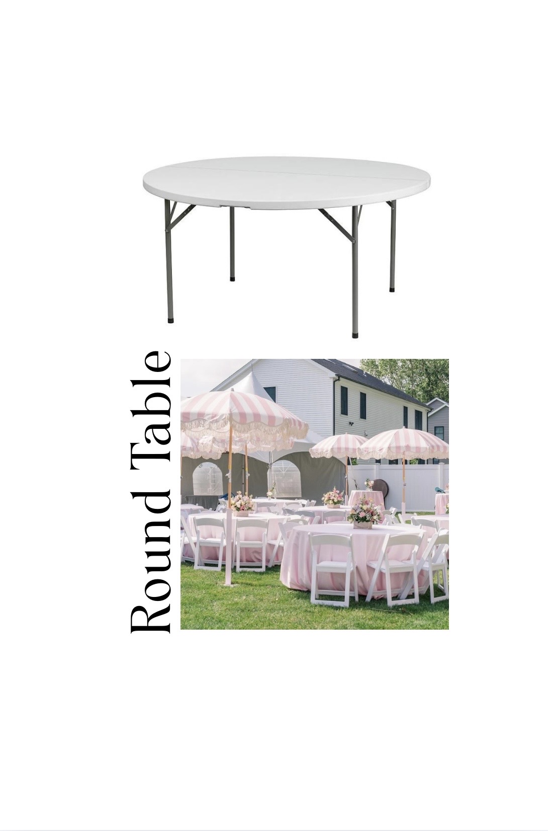 60" Round Banquet Table