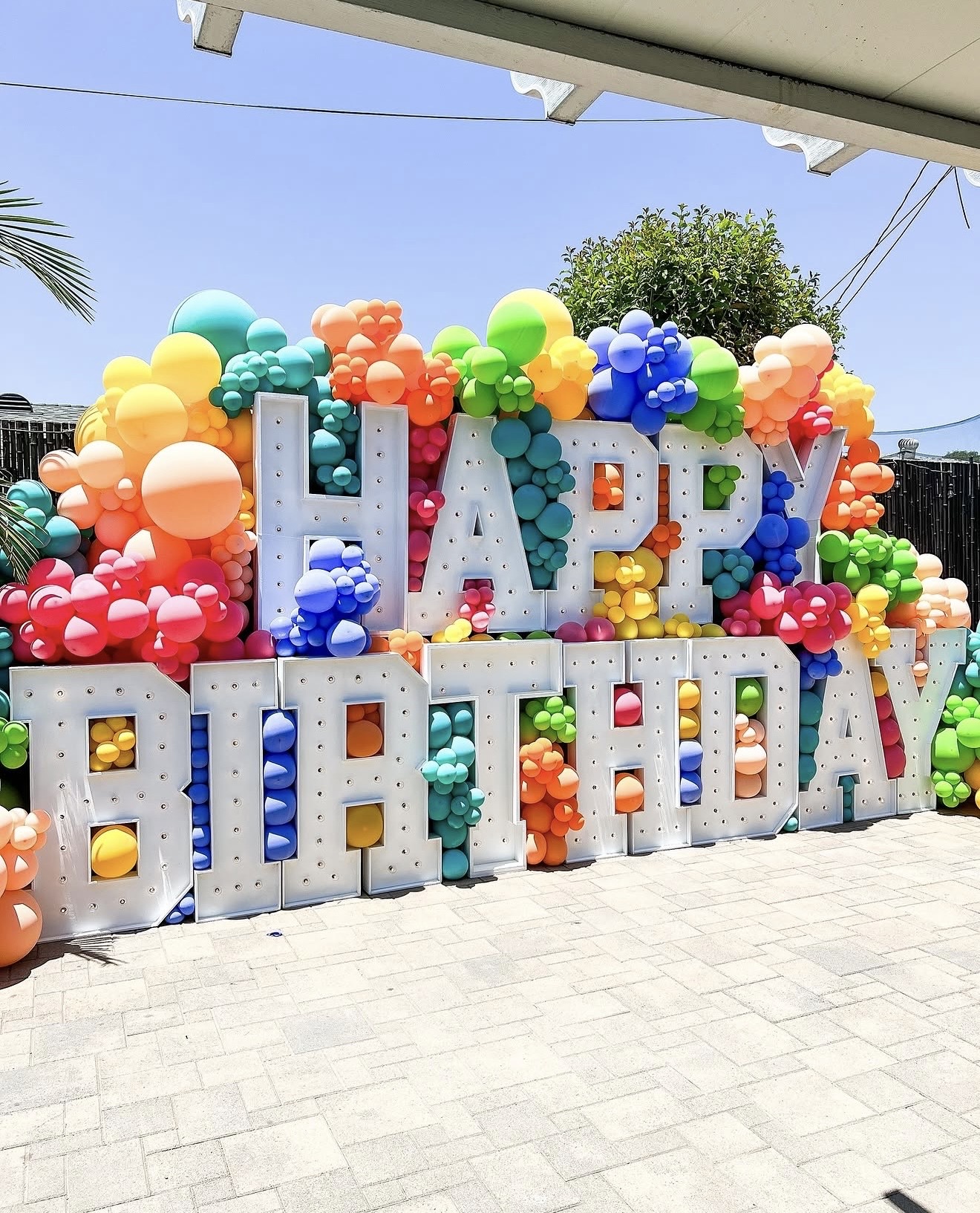 HAPPY BIRTHDAY MARQUEE LETTERS